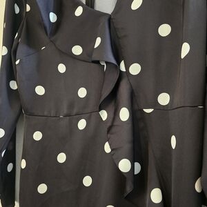 Nobody’s Child Black & White Polka Dot Mini Dress
